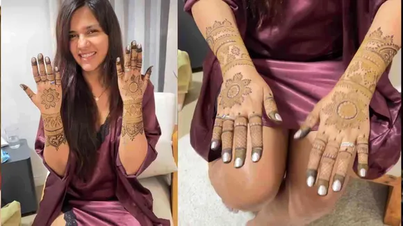 Karwa Chauth 2023: Dalljiet Kaur's Special Day with Kids and Mehndi