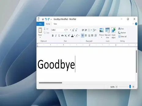 'ഗുഡ് ബൈ വേഡ്പാഡ്'!  ഇനിയില്ല,  വിൻഡോസ് 12ൽ നിന്ന് വേഡ്പാഡ് നീക്കം ചെയ്യാനൊരുങ്ങി മൈക്രോസോഫ്റ്റ്