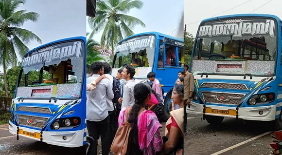 കാസർകോട് ബസിനുനേരെ ആക്രമണം; ബസ് തടഞ്ഞ് നിർത്തി ബസിന്റെ ചില്ല് അടിച്ചുപൊട്ടിച്ചു