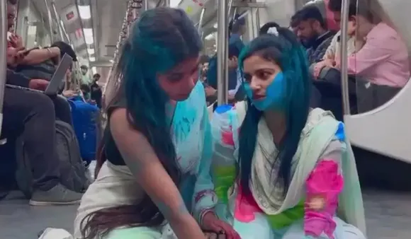 Two Women Viral For 'Sensational' Holi Celebration In Metro Arrested