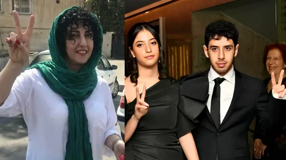 Jailed Activist Narges Mohammadi's Kids Accept Her Nobel Peace Prize