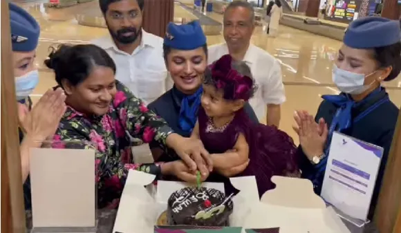 Indian Airline Celebrates First Birthday Of Baby Girl Mid-Air