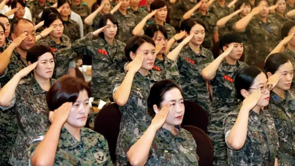 south korea military women