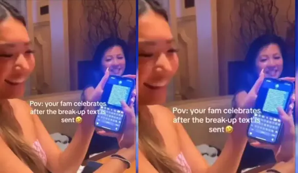 Watch: Woman's Breakup Text Becomes An Unexpected Family Celebration