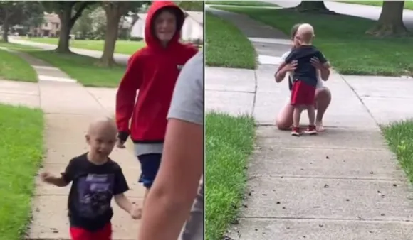 Watch: Boy Battling Cancer Goes Home, Siblings' Reaction Is Priceless