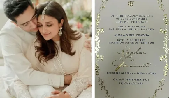 Parineeti Chopra, Raghav Chadha Wedding Reception Invite Goes Viral, See