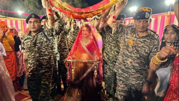 Watch: CRPF Jawans Escort Daughter Of Martyred Soldier At Her Wedding
