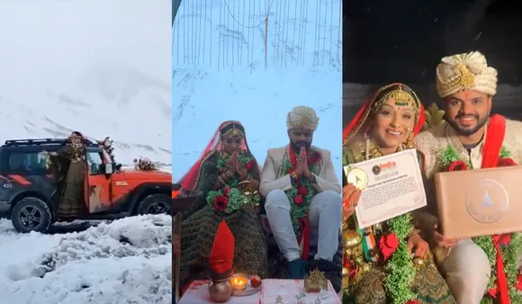 Watch: Gujarati Couple Marries In Spiti Valley's Chilly -25°C Atmosphere