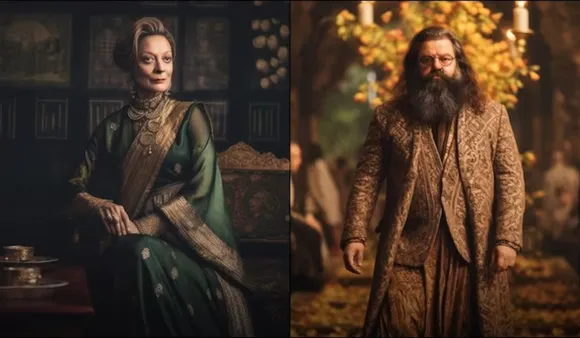 AI-Created Images Of Harry Potter Cast As Sabyasachi Models