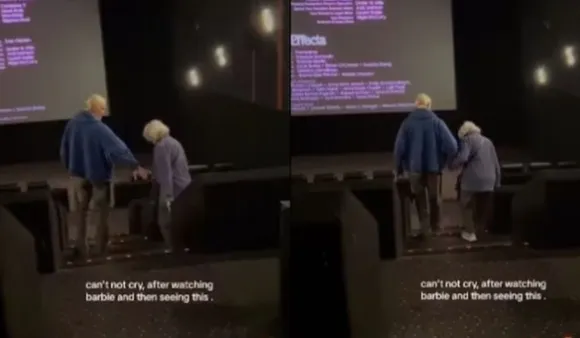 Sweet Video Of Elderly Couple Walking Out After Watching Barbie