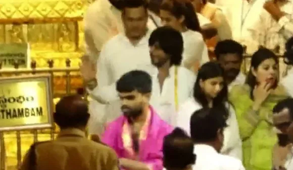 SRK, Nayanthara Offer Prayers At Tirupati Ahead Of Jawan Release