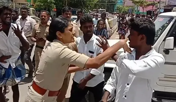 Man Arrested for Assaulting Woman Cop During Tamil Nadu Protest