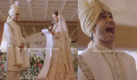 '18 Pages!' — Video Of Groom Reacting To His Bride's Vows Goes Viral