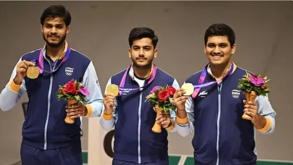 Asian Games: Indian Men's Team Wins Gold In 10M Air Rifle, Breaks Record