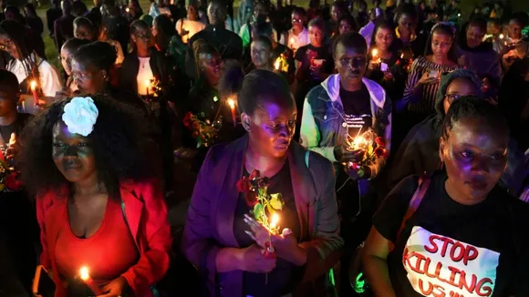 Kenyan Women Embrace Roses During A 'Dark Valentine' Vigil—But Why?