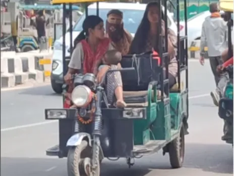 Viral Video: Woman Drives E-Rickshaw With Baby On Lap