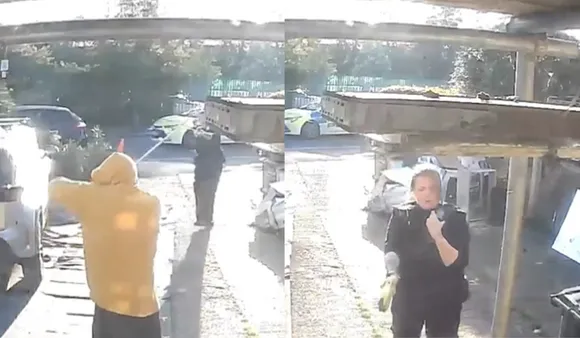 Caught On Cam: UK Female Cop Takes Down Sword-Wielding Man