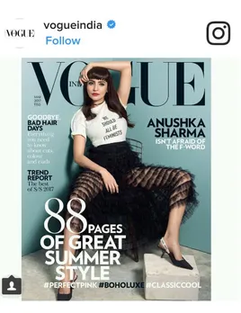 Anushka Sharma on Vogue’s March 2017 cover
