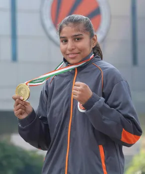 Manju Rani flaunts her worlds medal