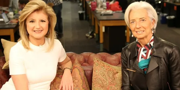 Arianna Huffington with Christine Lagarde Picture By: The Huffington Post