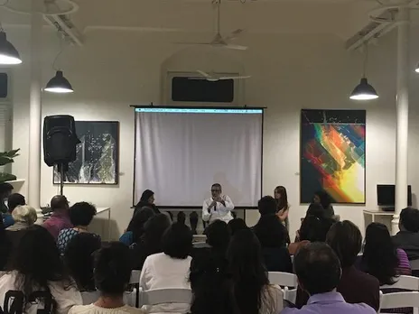 Bachelor Girls panel discussion with actress Kalki Koechlin, Aishwarya Subramanyam, Editor, Elle Magazine and Sidharth Bhatia, author & co founder, The Wire on urban trends in Mumbai, in particular gender and housing.