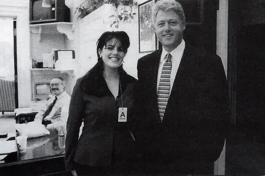 Lewinsky with President Bill Clinton Picture By: NY Post
