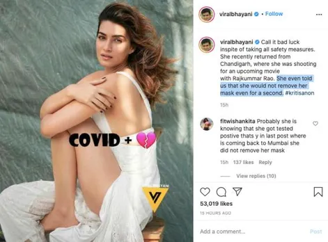 Kriti Sanon Covid