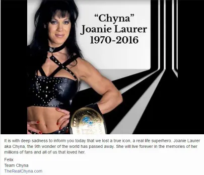 Chyna, former professional wrestler, found dead