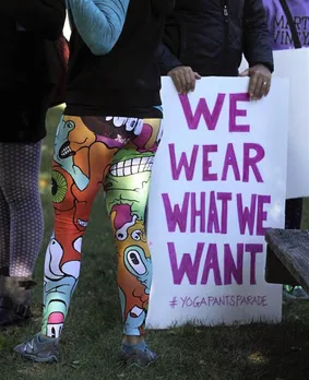 #YogaPantsParade in Rhode Island, USA.