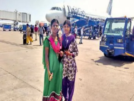 Yamuna and Saranya in Coimbatore