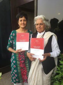 Masooma Ranalvi and Indira Jaising with FGM Legal Doc