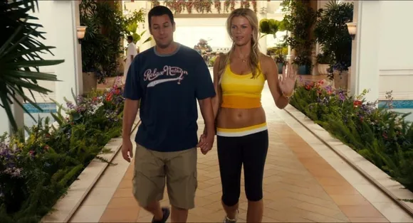 Adam Sandler and Brooklyn Decker in 'Just Go With It'