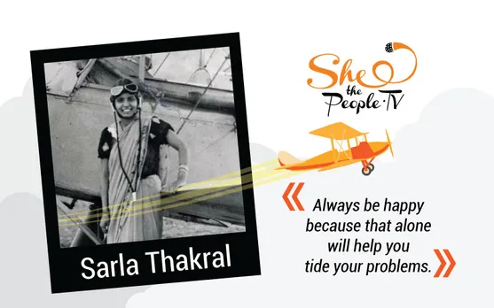 Sarla-Thukral India's first female pilot, Picture by STP