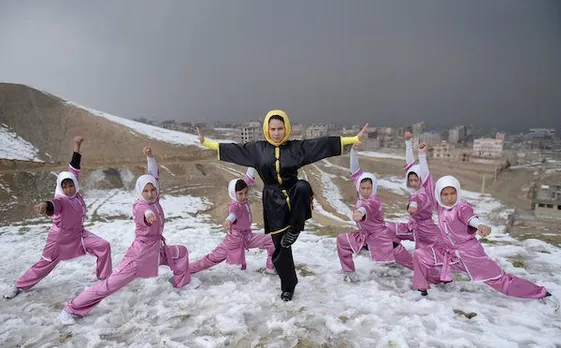 Afghan girls learn Kung Fu