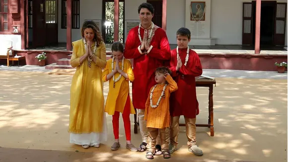 Image result for trudeau family India