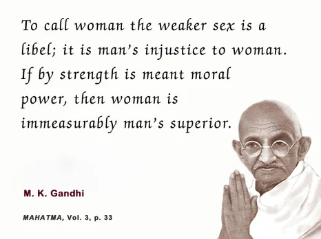 Mahatma Gandhi on Women, Best quotes on women by mahatma gandhi 