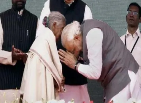 Prime Minister Narendra Modi had in February touched her feet during a rally in Rajnandgaon