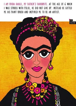 Debasmita Dasgupta illustrations - Mexican painter Frida Kahlo