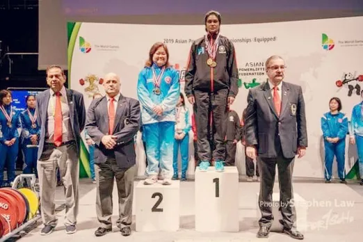 Arathi Arun won gold medal in Asian Power-lifting Championship 2019 in Hong Kong