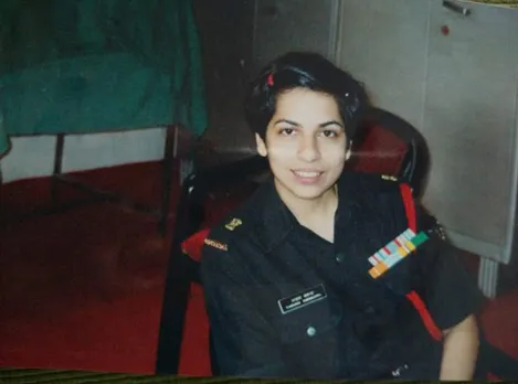 Vandana Sharma in her army uniform