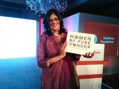 Anuja Gupta being recognised by the Vodafone Foundation as one of their 50 women achievers this Women’s Day #WomenofPureWonder