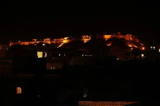 The Golden Fort in the Night