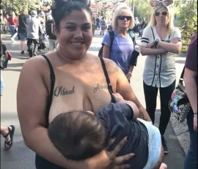 'Boobs Are Not Sexual!' Mom Breastfeeds Publicly At Disneyland