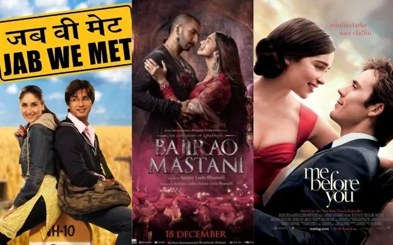 best romantic films, Bajirao Mastani, Jab We Met, Me Before You