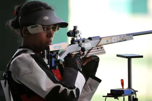 Tejaswini Sawant Bags Silver In 50m Rifle Event At CWG 2018