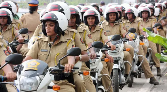 Women ITBP Constables To Guard Traffic At CGO Complex
