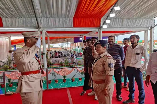 Deputy Superintendent Of Police Son & Sub-Inspector Mom Salute Each Other: Picture Viral