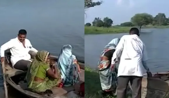 Khilkhilat Van Driver Rows Mother And Child Across River To Deliver Them Home Safely