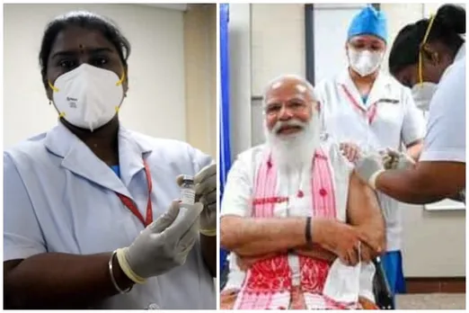 Laga Bhi Diya Aur Pata Bhi Nahin Chala, PM Modi Told AIIMS Nurse After Vaccination