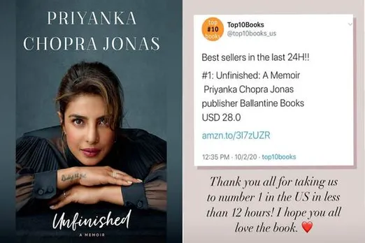 Priyanka Chopra's Memoir 'Unfinished' Makes It To US Bestseller List Even Before Its Release